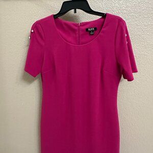 SLNY brand dress in dark pink size 6
